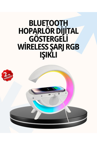 Angel Of Life 15W Hızlı Şarj Destekli LED Atmosfer Işığı ve Alarm Fonksiyonlu Lamba
