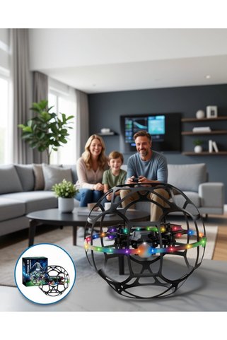 Nemere El Sensörlü Uçan Top Drone LED Işıklı UCZZTOPDRONE-4