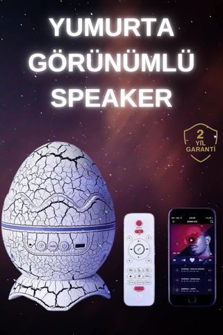 Angel Of Life Dinozor Speaker Renk Değiştirme Projeksiyon Modu Bluetooth Hoparlör Gece Lambası