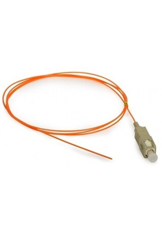 HCS T52-B062-10 MM 50/125 SC Simplex Fiber Pigtail 1 m 5'li Paket