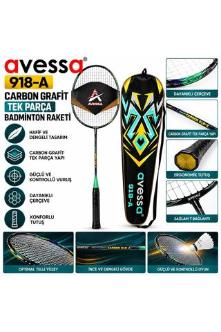 AVESSA 918-A Carbon Grafit Badmington Raketi