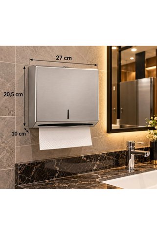ACAR SU ARMATÜRLERİ Z Katlama Kağıt Havluluk 200’lük 430 Paslanmaz Kalite Acar 13365