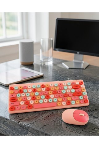 Nemere Kablosuz Bluetooth Klavye – Çoklu Cihaz Desteği UCZZZQW02PEMBEKLAVYEMOUSE-7