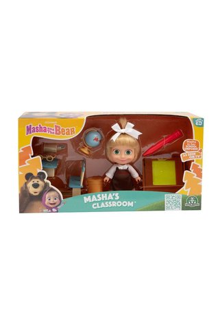 GIOCHI PREZIOSI MHA07000 Maşa ve Koca 12cm Masha ve Okul Oyun Seti