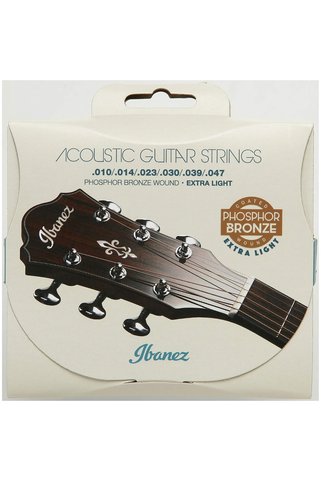 IBANEZ 6 String için Tel Seti - .010/.014/.023/.030/.039/.047 Fosfor/Bronz (IACSP61C)