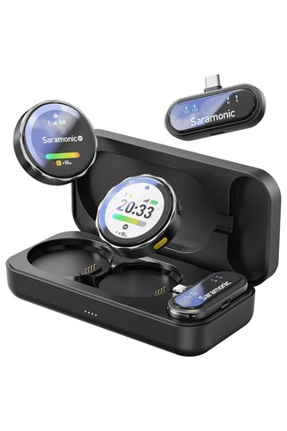 Saramonic BlinkMe U2 kablosuz mini mikrofon, iPhone ve Android için, 48 kHz/24 bit, gürültü engellem