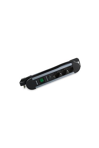 S-LINK SPGKS03 1.5m 3G1.5mm2 900 Joule 3Lü Akım Kor. Gri Priz Çoklayıcı
