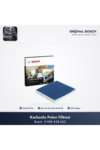 Bosch Auris E15-E18 / Corolla E15-E18 / RAV4 A3 Karbonlu Polen Filtresi - 0 986 628 623