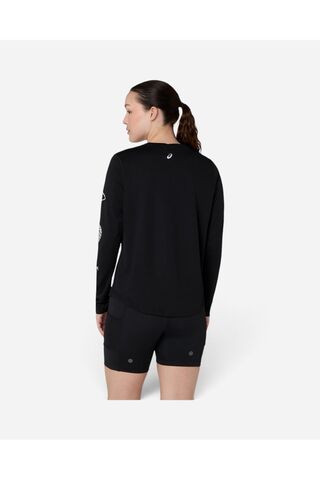 Asics FUJITRAIL LOGO LS TOP Kadın Siyah Uzun Kollu Tshirt 2012D430-001