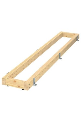 IKEA METOD mutfak adası için zemin sabitleme, renksiz, 210 cm