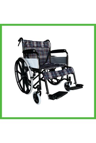 VAVENİ G099 Ekose Kumaş Standart Tekerlekli Sandalye ARZ