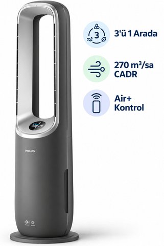 Philips Air Performer HEPA Akıllı Hava Temizleyici Fan ve Isıtıcı Lavanta yağı hediye