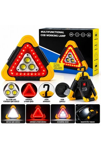 WINNBOSS ZY05 Solar ve USB Şarjlı Araç Reflektörü