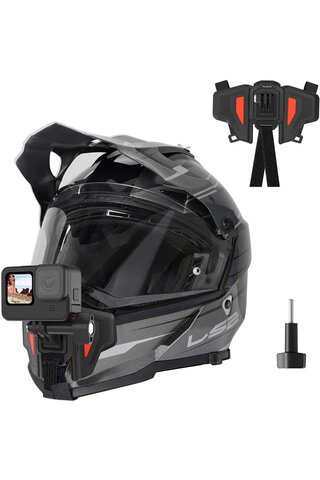 TELESIN Motosiklet Kaskı GoPro Hero 11, 10, 9, 8, 7, 6, Insta360 X3, ONE X2, ONE X, ONE X, OSMO Aksi