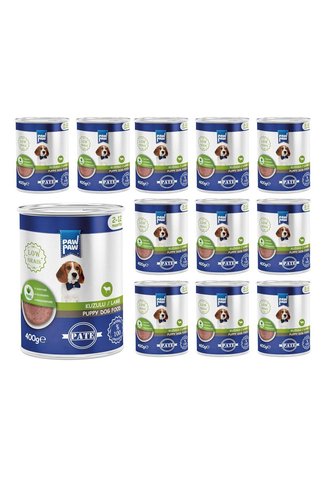PawPaw Yavru Köpek Kuzulu Pate 400 gr x 12 Adet