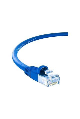 Lunatic Cat640MF 40 Metre Mavi Cat6 Rj45 Lan Kablosu UÇLARI HAZIR TAKILI Bilgisayar Modem İnternet E