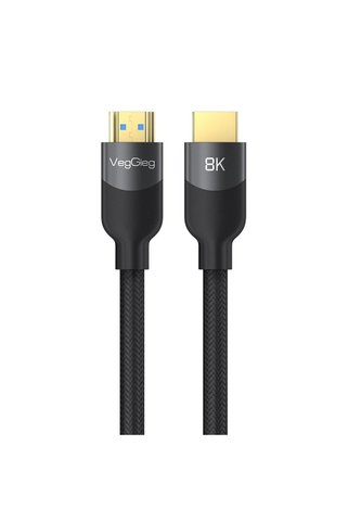 Veggieg Premium 8K 60Hz 4K 120Hz HDCP ARC HDR Örgülü HDMI 2.1 Kablo 3 Metre