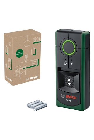 Bosch Home & Garden Truvo Duvar Dedektörü (Tek Tuşla Kolay Kullanım, Metallerin ve Akım Geçen Kablol