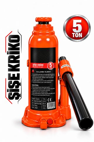 Badem10 5 Ton Hidrolik Şişe Kriko 207–402 mm Ayarlanabilir Yükseklik Oto Araba Kaldırma Krikosu Sehpa
