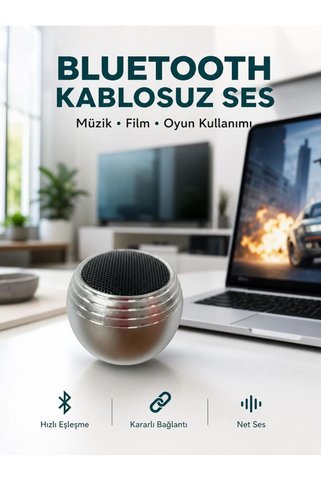 Mestore Taşınabilir Bluetooth Hoparlör Yüksek Ses Kaliteli Mini Tasarım Yeni Nesil