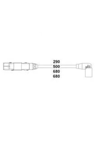 HELLUX Buji Kablosu TK Golf 4 Akl 1998-2001 Audi A3 1.6 8V 1996 Fabia - Octavia - Superb 2.0. 1.6 8V 1999