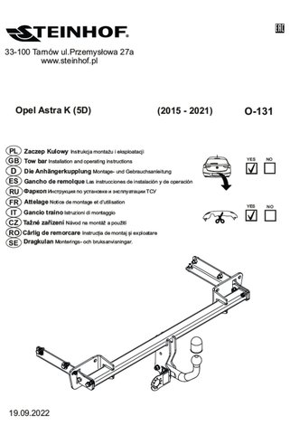 STEINHOF OPEL ASTRA çekidemiri