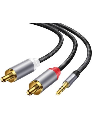 Rocoren 3.5mm AUX Jack to RCA Hi-Fi Ses Kablosu 5 Metre
