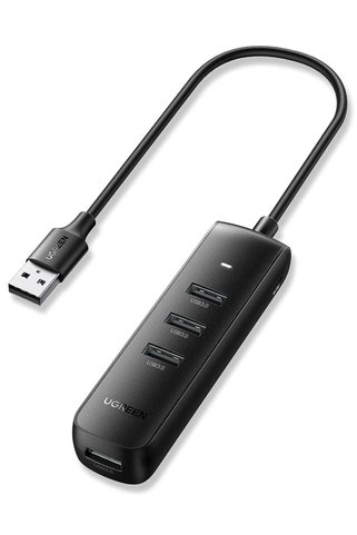 Ugreen USB Hub USB Splitter 3.0 Ultra İnce 4 Bağlantı Noktalı USB Adaptörü.