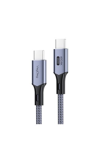 Veggieg USB 4.0 E-Mark 240W 40Gbps Thunderbolt 4 8K 60Hz Type-C Görüntü Hızlı Şarj ve Data Kablosu 1