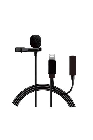 PSR aksesuar MS-UC568 Canlı Yayın Yaka Mikrofonu – Akıllı Gürültü Önleyici, Lightning Girişli, 3.5mm