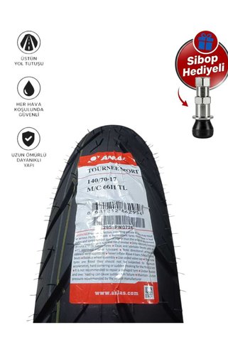 ANLAS 140/70-17 66M TUBELES 2026 ÜRETİM TARİHİLİ MOTORSİKLET LASTİĞİ