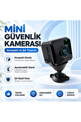 O-KAM OKAM OK-103EKOW WiFi Mini Bataryalı Balık Gözü Lens Güvenlik Kamerası