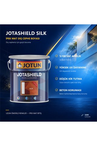Jotun Jotashield Silk İpek Mat Dış Cephe Boyası 0,9 Lt