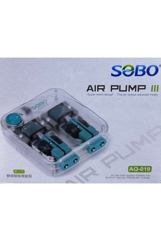 Sobo AQ019 ŞEFFAF KASA DÖRT ÇIKIŞLI AKVARYUM HAVA MOTORU