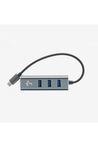 Ronanna TYPE-C to LAN ve 3x USB Alüminyum Adaptör Gri