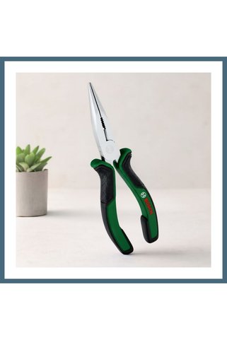 Bezos Kargaburun Pense 180 mm Uzun Uçlu Ergonomik Saplı AGC