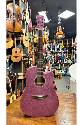 Strinberg Mor Renkli Profesyonel Akustik Gitar