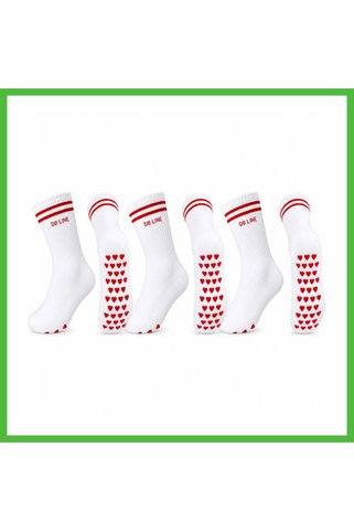 VAVENİ DB LINE Kaydırmaz 4'lü Pilates Yoga Çorabı Pamuklu Silikon Tabanlı Barre Stüdyo Spor Çora ARZ