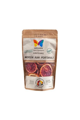NO BRAND Mersinden Kurutulmuş Kan Portakalı 50 gr - Doğal Katkısız Dilim 3'li Ekonomik Paket - 3 Adet