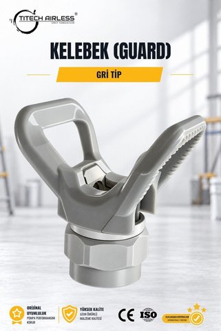 Titech Airless Sprey Teknolojileri Kelebek (guard) Gri Renk