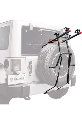 Allen Sports Deluxe 2-Bisiklet Yedek Lastik Monteli Taşıyıcı, Model 322DN, Siyah
