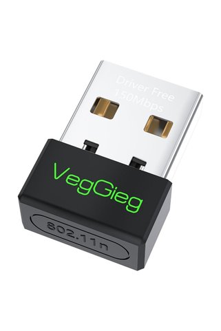Veggieg 150Mbps 2.4Ghz Kablosuz Wi-Fi Alıcı Verici Nano USB Adaptör