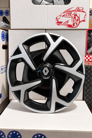 Gülcan Auto Renault Express Kangoo Symbol Taliant Talisman 15 İnç Uyumlu Jant Kapağı 4'lü Set Logo Hediyeli a021
