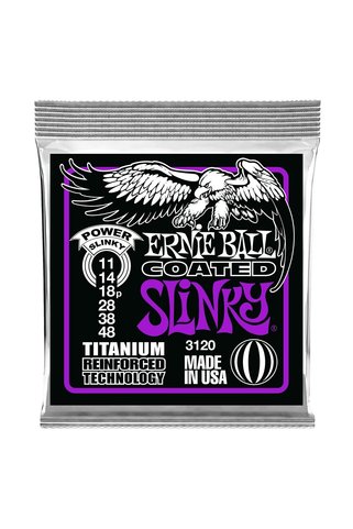 HeliosStar Ball Power Slinky Kaplamalı Titanyum Rps Elektro Gitar Telleri, Ölçü 11-48