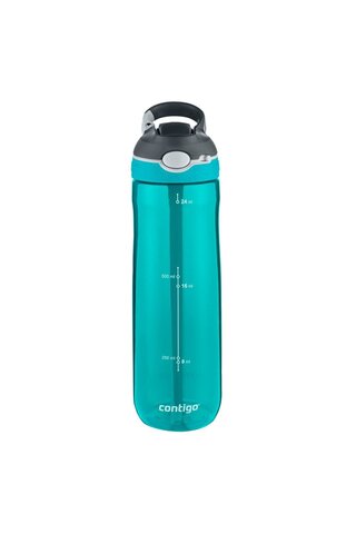 Contigo Üniseks Ashland Autospout pipetli büyük BPA içermeyen plastik su şişesi Turkuaz 720 ml