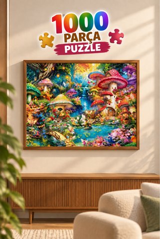 Tıfıl Toys 1000 Parça Masal Diyarı Puzzle 48 X 68 CM Yüksek Baskı Kaliteli Eğlenceli Puzzle