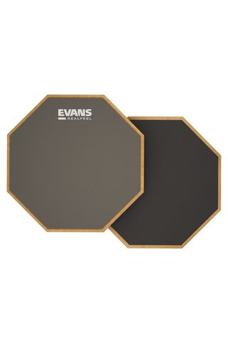 EVANS RealFeel - Davul Alıştırma Pedi - Davul Pedi - Davulcu Uygulama Pedi - Kauçuk ve Neopren, 2 Ta