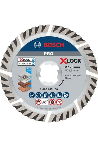 Bosch Professional Elmas Kesme Diski, Standart (Evrensel, X-Lock, Delik Çapı: 22,23 mm, Kesme Genişl