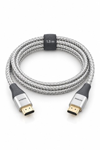 Philips 1,5 Metre 4K Ultra HD 3D Destekli 24K Altın Uçlu Bakır Örgülü HDMI Ethernet Görüntü Kablosu SWV3432S