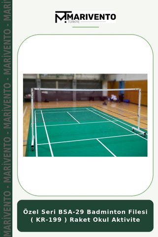 Marivento Özel Seri BSA-29 Badminton Filesi ( KR-199 ) Raket Okul Aktivite